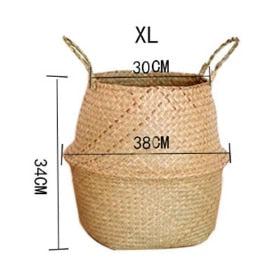Seagrass planter basket, XL, 38cm wide and 34cm tall