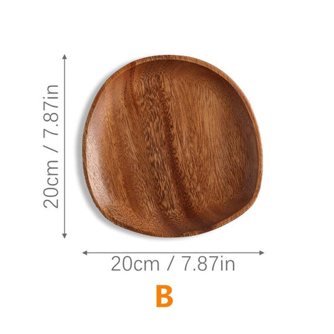 Wooden serving plate, shape B, 20 x 20cm