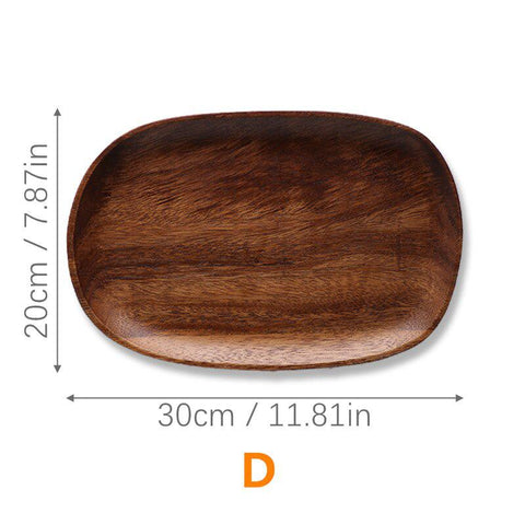 Wooden serving plate, shape D, 30 x 20cm